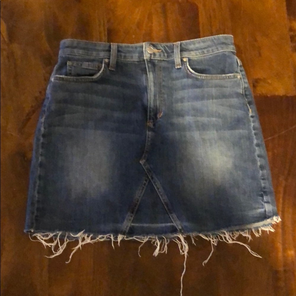Joe’s denim distressed skirt